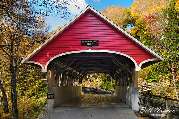 Pemigewasset River Covered Bridge - The Flume
