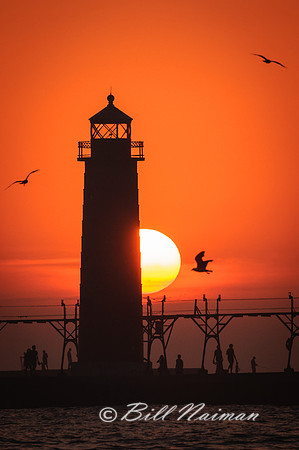 Grand Haven Sunset (2) - Lake Michigan
