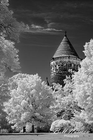 Lakeview Cemetery Garfield Memorial (4) - Infrared B&W