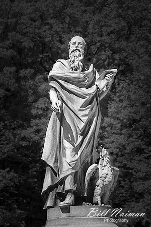 Lakeview Cemetery - William B Castle - Infrared B&W