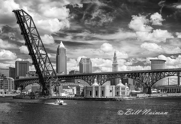 Christies Cabaret from the Willow Bridge - Infrared B&W - 2022