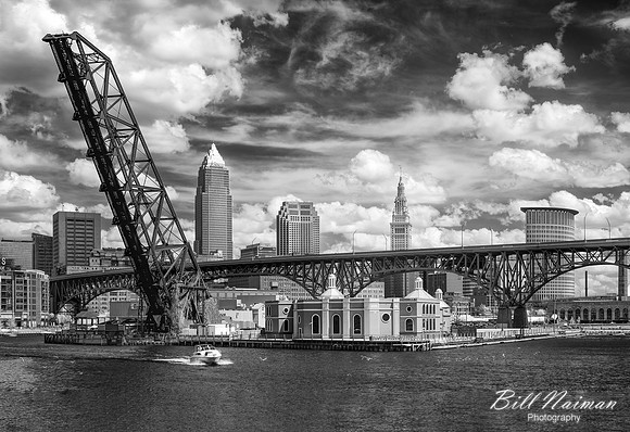 Christies Cabaret from the Willow Bridge - Infrared B&W - 2022