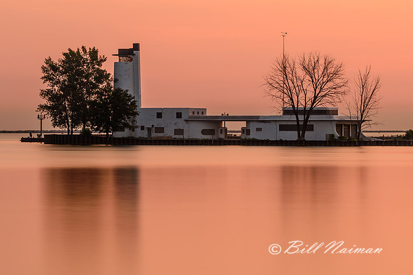 Abandoned Coast Guard Station at Sunrise from Wendy Park