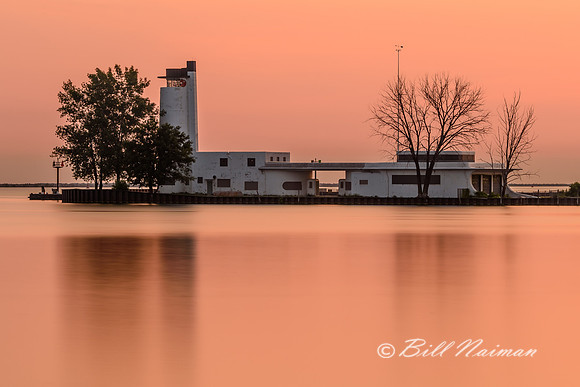 Abandoned Coast Guard Station at Sunrise from Wendy Park