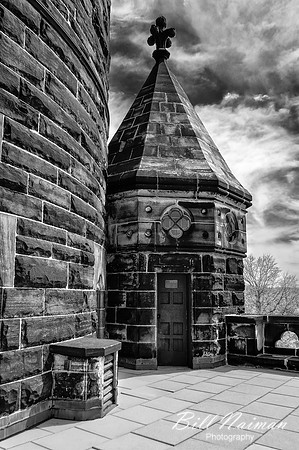 Lakeview Cemetery - Garfield Memorial (3)  - Infrared B&W