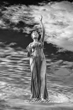 Stone Figure Standing (4) on Cloud
