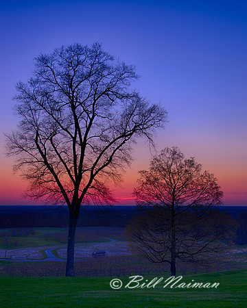 Sunset Over Farmland