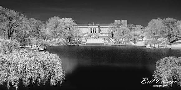 Cleveland Art Museum Lagoon (4) - Infrared B&W