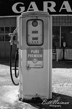 Cuyahoga Valley Pure Gas Station (3) - Infrared B&W