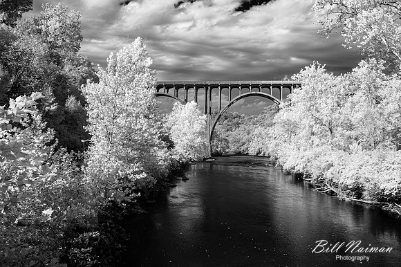 Cuyahoga River Rt 82 Bridge - Infrared - 2022