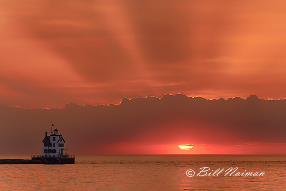 Lorain Lighthouse at Sunset - 2013