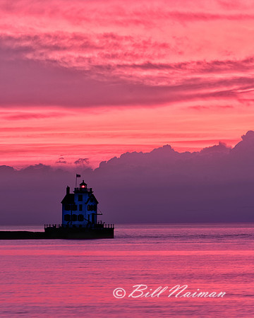 Lorain Lighthouse after Sunset - 2013 1 of 2