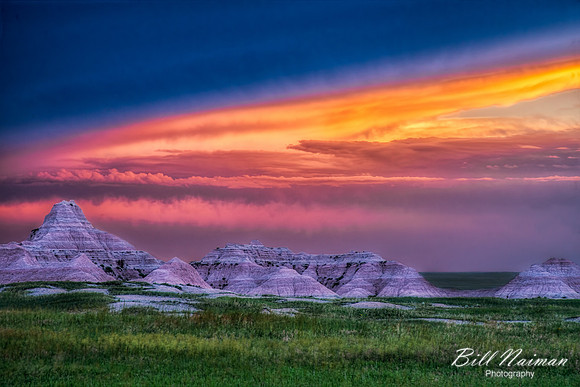 Badlands - Storm Approaching in the Early Evening