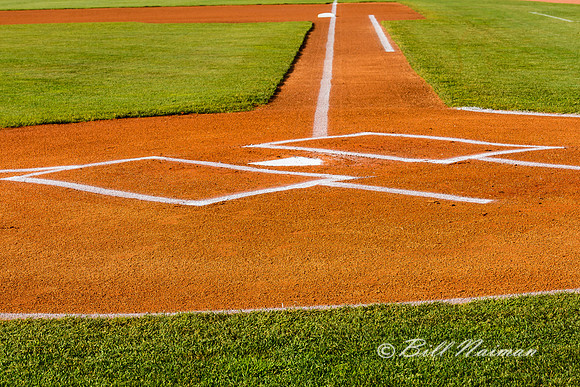 Batter's Box and Foul Lines Freshly Painted