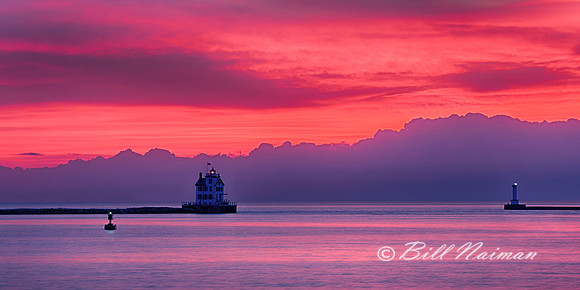 Lorain Lighthouse after Sunset - 2013 2 of 2