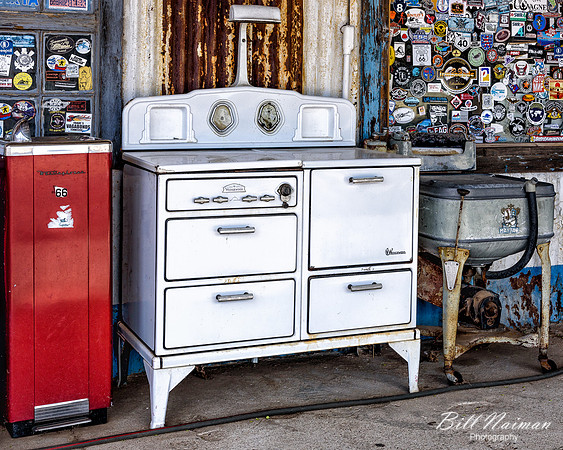 RT 66 Hackberry AZ - Hackberry General Store (2) - Wedgewood Steve Maytag Washing Machine