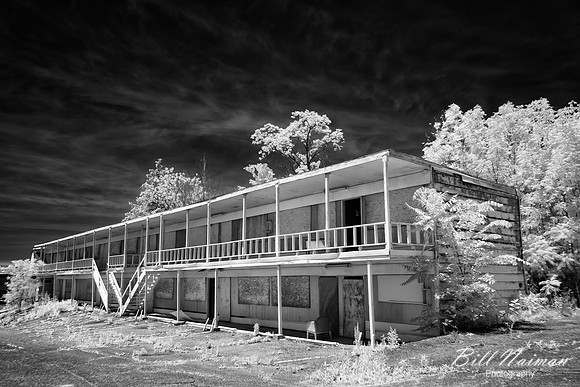 Abandoned Motel (1) - Infrared B&W