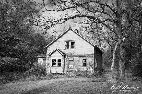 Abandoned House in Michigan Upper Peninsula (2) - Infrared B&W