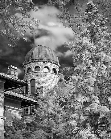 Oberlin Peters Hall Observatory - Infrared B&W