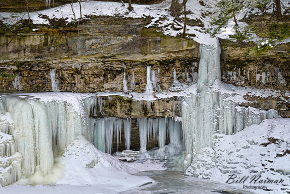 Great Falls of Tinkers Creek Frozen (3) - Viaduct Park