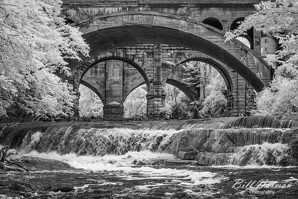 Railroad Trestle - Berea Falls - Infrared B&W