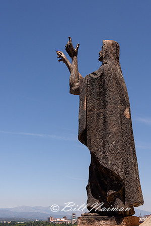 Almudena Cathedral Balcony Statue of Saint
