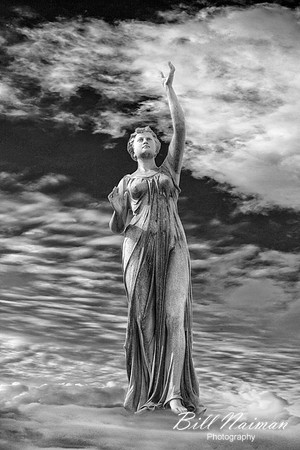 Stone Figure Standing (4) on Cloud