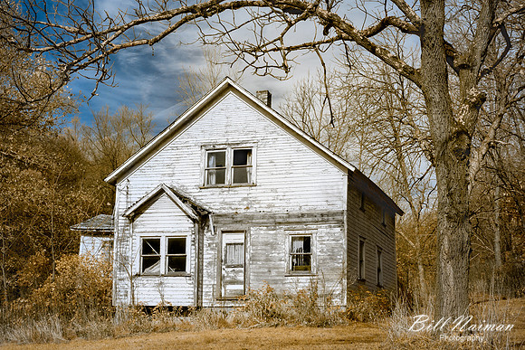 Abandoned House in Michigan Upper Peninsula (2) - Infrared Faux Color
