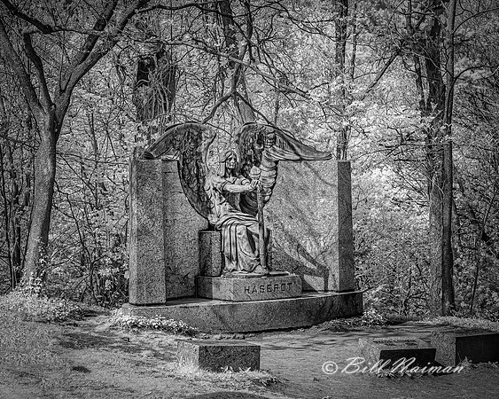 Lakeview Cemetery - Haserot Angel Infrared B&W 2021