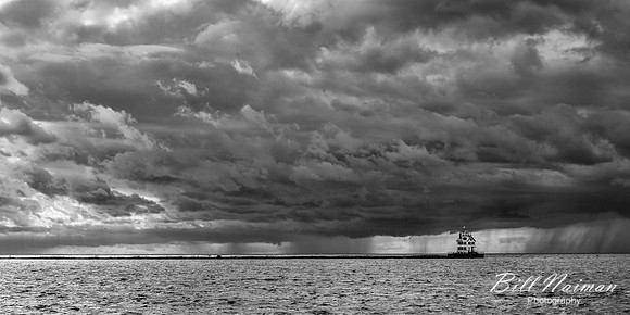 Lorain Lighthouse Storm - Infrared B&W (1)