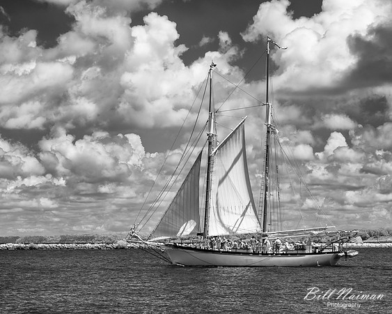 Tall Ship - Infrared B&W