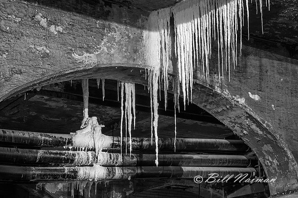 Detroit - Superior Bridge Lower Deck Walk - Salt Icicles