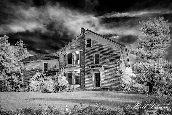 Abandoned Farm House - Infrared B&W