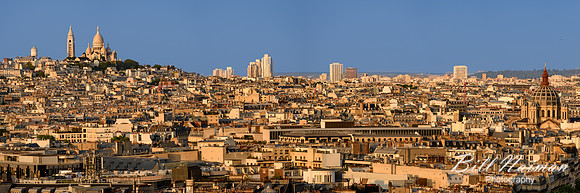 Panorama Sacre-Coeur from Arc de Triomphe
