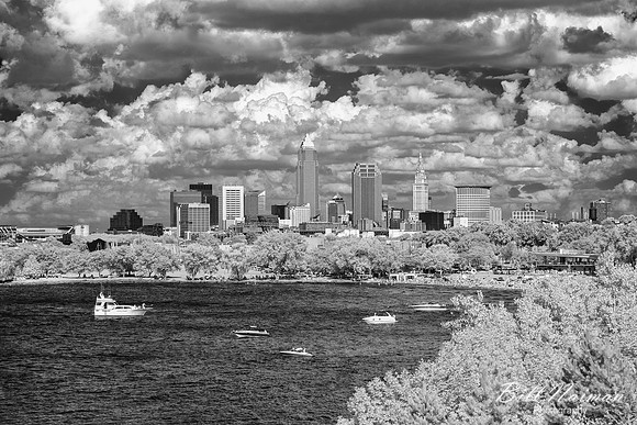 Edgewater - Summer Clouds - Infrared B&W