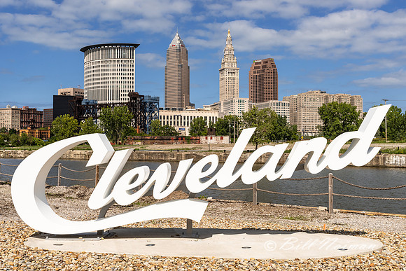 Cleveland Script Sign at the Foundry