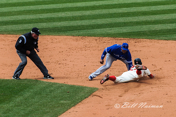 Michael Brantley Successful Steal of 2nd  Base