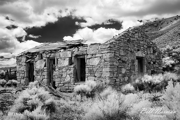 Abandoned Stone Cabin in Nevada