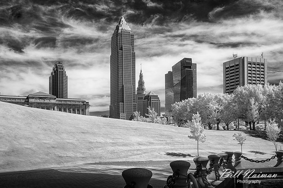 Cleveland Skyline from Great Lakes Science Center