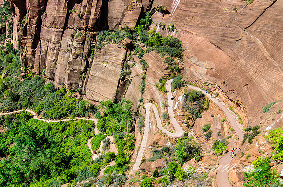 View from Angels Landing Trail