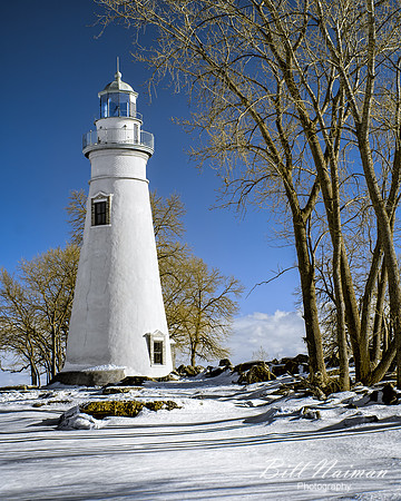 Marblehead Lighthouse - March, 2015 - Infrared False Color