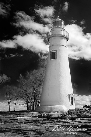 Marblehead Lighthouse - March, 2014 Infrared B&W