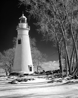 Marblehead Lighthouse - March, 2015 - Infrared (B&W) (1)