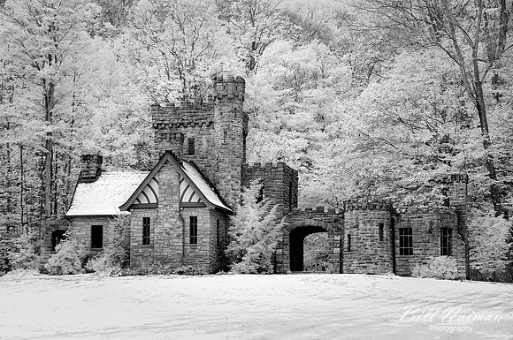 Squires Castle - Infrared B&W