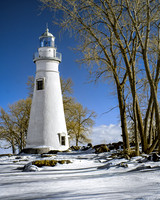 Marblehead Lighthouse - March, 2015 - Infrared False Color
