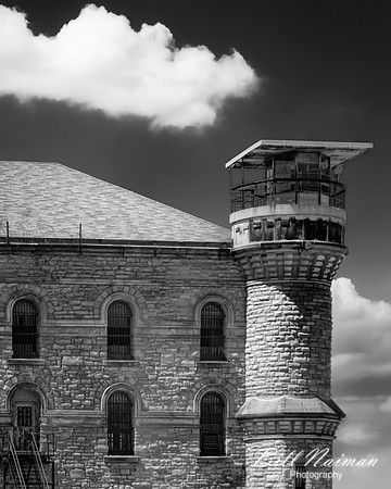 Mansfield Reformatory - Guard Watch Tower - Infrared B&W
