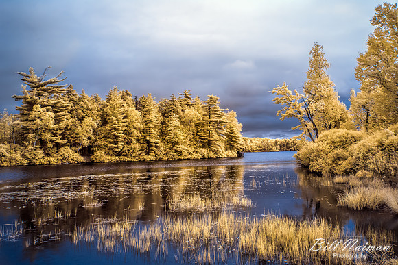 Finger Lakes Region in New York State - Infrared False Color